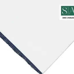 AK handloom Trendy & Traditional White Cotton Multicolor Border Dhoti(size-122cm W 216cm L) Striped, Solid Men Dhoti-picture-14