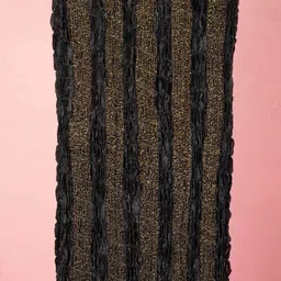 vastramay Polyester Self Design Black Men Dupatta image 4