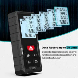 trending Laser Distance Measure 40M, High Accuracy Laser Tape Measure Tool with Black Kit Laser Distance Measure Non-magnetic Line Level image 3