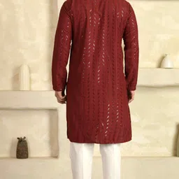 tb mania Men Viscose Rayon Kurta Pyjama Set image 3