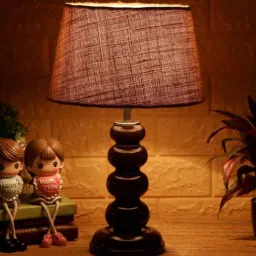 Matteo Brown Natural Fiber Shade Night Lamp With Wood Base By BrightDaisy-picture-33