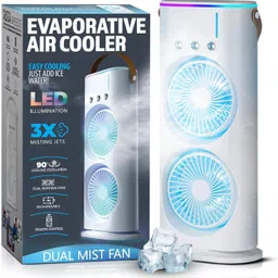 Coolmist Portable Dual Mist Spray Fan | USB Rechargeable Mini Air Cooler 280ml Tank 5.2 GHz AM2 2 Core Processor Designed for Workstation-picture-28