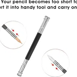 ortan 6Sketch Pencils+Blender,Eraser+1 Torillions Pencil Sharpener 1 Extender image 3