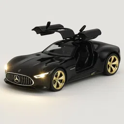 Mercedes AMG Vision GT Car 1:32 Scale Diecast Metal Toy Light Music for Kids-image-3