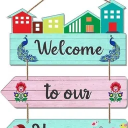 memrymakers Wall Hanging Quote Boards | Decorative Motivational Wooden Signs Pack of 3 image 3