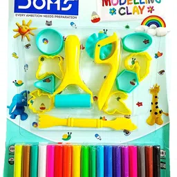 doms Modelling Clay with Various Moulds Multicolour pack of 2 image 2