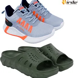 Birde Stylish Combo Pack of 2 Lightweight Gym, Running Shoes With Slides Walking Shoes For Men-picture-30