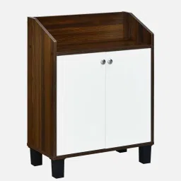 nilkamal Aze Shoe Cabinet In Walnut & White Finish image 3