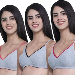 waony Pack of 3 Women Everyday Non Padded Bra-picture-12