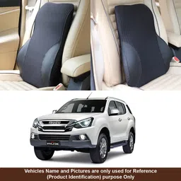 oshotto Black Fabric Car Pillow Cushion for Isuzu-picture-14