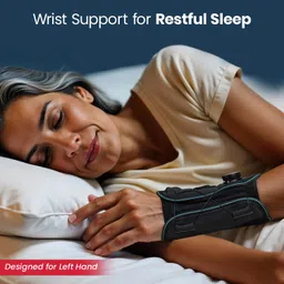 ageasy Adjustable Dial Easy-Twist Wrist Brace for Pain Reduction Left Hand Support image 3