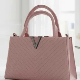 harmi collection Pink Women Sling Bag Classy White Structured Mini-Satchel Bag image 3