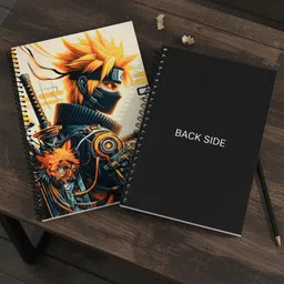noteme Action Anime Art Covers A5 Notebook Unruled 200 Pages image 2