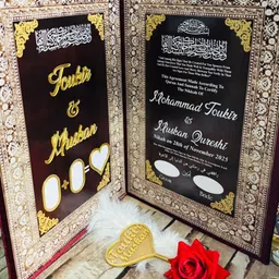 qubool hai NIKAH SIGN IMPRESSION BOOKLET Greeting Card-picture-11