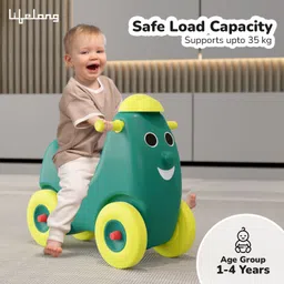 lifelong Cuppy Smiling Ride-On for Kids | Baby Ride On | Baby Car for 1+ Years Rideons & Wagons Non Battery Operated Ride On image 2