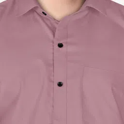 stoneberg Men Slim Fit Solid Spread Collar Formal Shirt image 3