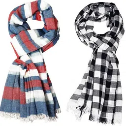 aimee Self Design Pure Cotton Men Multicolor Stole image 2