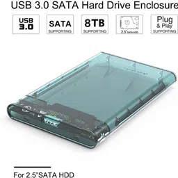 SAENTE USB 3.0 2.5" HDD SSD Enclosure – Clear SATA Case with UASP 2.5 inch HDD Enclosure image 2