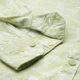 wrogn Men Slim Fit Printed Spread Collar Casual Shirt image 3