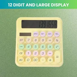 sacro Desktop Calculator, 12-Digit Large LCD and Large Buttons for Office, Homes E234 Basic Calculator-picture-10
