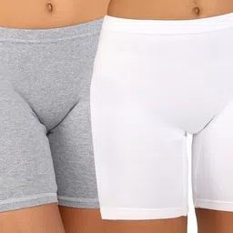 Pack of 2 Solid Women Boxer-image-15