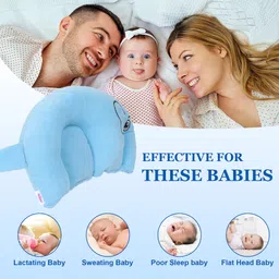 guddu duggu world Mustard Seeds Baby Pillow Pack of 1 Animals Mustard Seed Pillow for New Born Baby Round Head Shaping for 0-12 Months Babies image 4