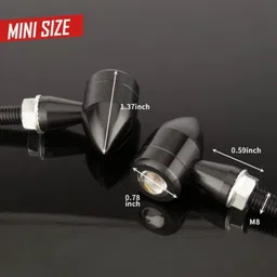 enemyt Front LED Indicator Light for Honda, TVS, Suzuki, Bajaj Universal For Bike image 2