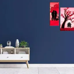 charming interiors Art & Craft Set of 3 Modern art Wall Painting for Home decorative 12 Inch 18 18 inch Painting image 2