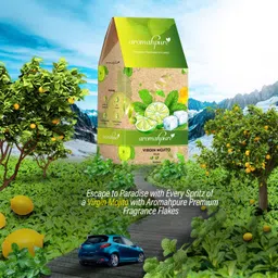 aromahpure Premium Car Perfume Frgarnce Flakes-Virgin Mojito, Luxury Car Air Freshner Car Freshener Diffuser image 5