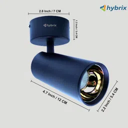 hybrix LED Wall/Ceiling Spot Light (12 WATT)Rose Gold, Focus Light, WARM WHITE Light, 3 Track Lights Ceiling Lamp image 2