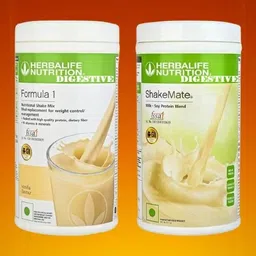 herbalife FORMULA1 VANILLA SHAKE MIX1 SHAKEMATE DIGESTIVE VANILLA Powder-picture-25