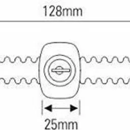 first lot Stainless Steel Regular 6 Inch Lock for Sliding Glass, With 2 Moulded Keys Glass Door Lock image 2