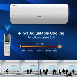VOLTAS 123v Vectra Pearl Marvel 4 in 1 Convertible 1 Ton 3 Star Inverter Split AC with Auto Clean Function (2023 Model, Copper Condenser) image 5