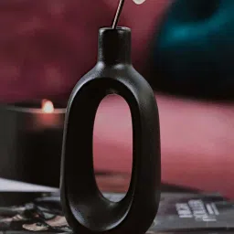 purezento Black Ceramic Ryan Table Vases image 1