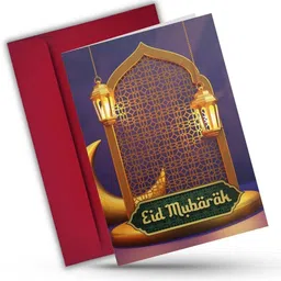 aanyacentric Eid Mubarak A5 Size 5.8x8.3 inch for Festive Wishes Envelope & Greeting Card-picture-36