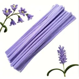 morel Pipe Cleaners Craft, Chenille Stem Fuz Sticks Craft Home DIY (20pc) LIGHT Purple-picture-15