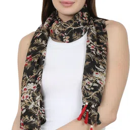 mss fashion Printed Chiffon Women Multicolor Scarf, Stole, Fancy Scarf image 2