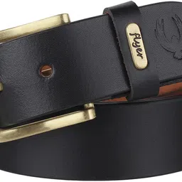 flyer Men Casual, Formal, Evening, Party Black, Black Genuine Leather Belt-picture-21