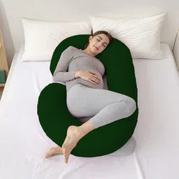 wild mint Microfibre Solid Pregnancy Pillow Pack of 1 image 2