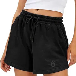 hotfits Solid Women Black Regular Shorts, Casual Shorts, Night Shorts-picture-25