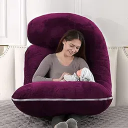 battop Microfibre Pregnancy Pillow Pack of 1 Solid J SHAPE image 3
