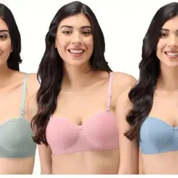 Pack of 3 Women T-Shirt Lightly Padded Bra-image-14