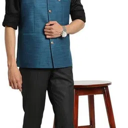 turtle Self Design Men Waistcoat image 5