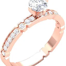 avsar R-3664 14kt Cubic Zirconia Rose Gold ring image 4