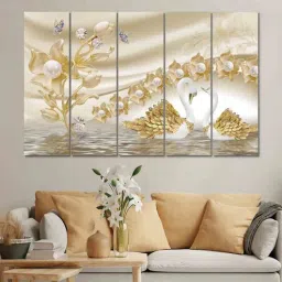 random Scenary Multicolour MDF (Set of 5) Art Panels-picture-20