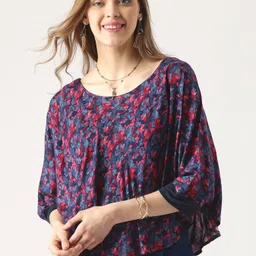 marie claire Casual Balloon Sleeve Printed Women Multicolor Top-picture-13