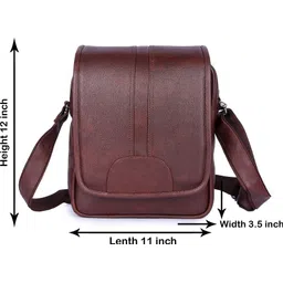 venture crafts Brown Men Sling Bag - Extra Large Brown Men Sling Bag image 4