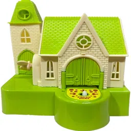 rgm house of puppy stealing coin dog (multi color pink color) Castle New Model Puppy House Coin Bank Green Coin Bank-picture-12