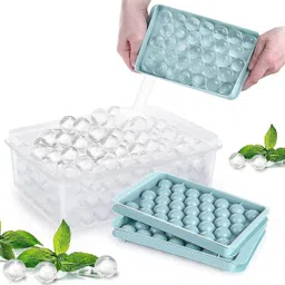 neelameretail Round Ice cube tray Multicolor Silicone Ice Ball Tray image 3