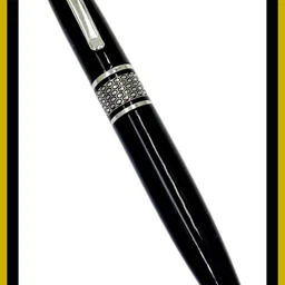 parmarth enterprises Executive Series Black Metal Body Ball Pen With Designer Silver Trims Best Gift Ball Pen-picture-33